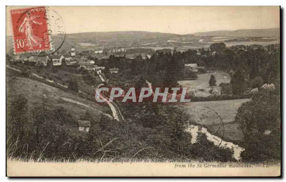 Panoramablick von Sainte-Germaine — Von der St-Germaine-Berg. — LL - Vorderseite