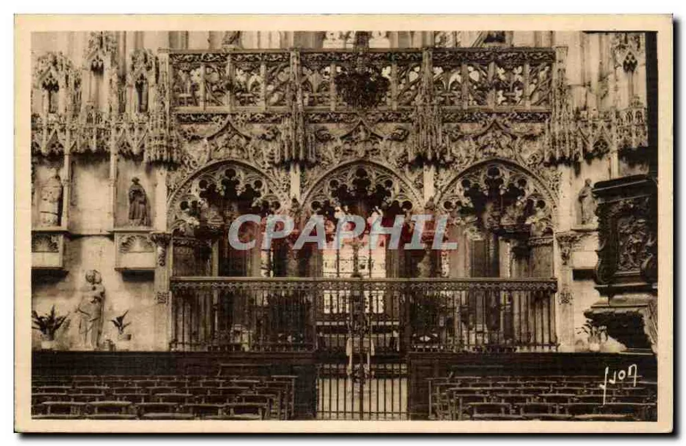 Troyes (Aube) — Kirche Sainte-Madeleine — Der Chorvorhang (1508-1516) — Les Éditions d'Art 'VON' Paris - Vorderseite