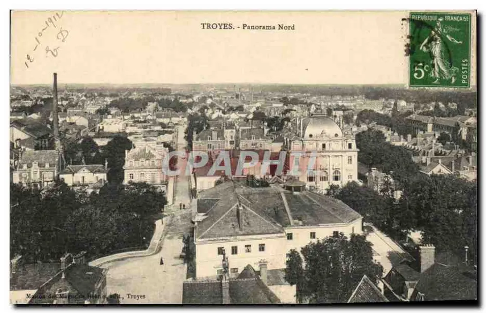 ट्रॉयस - उत्तर का पैनोरामा — मैग्नानी के घर, 1912 - आगे