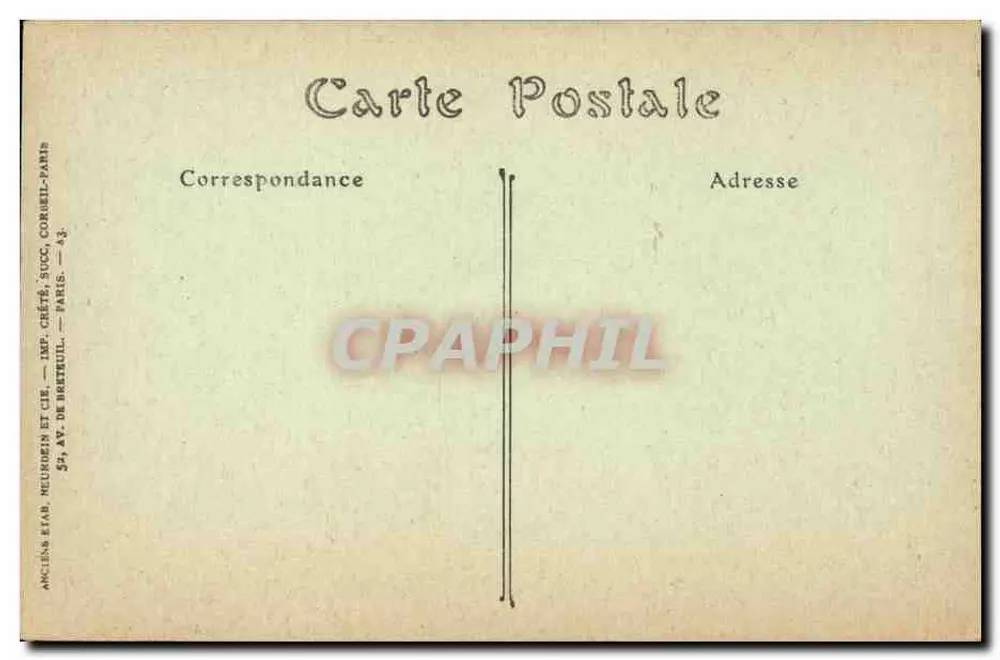 Troyes — Denkmal der Kinder der Aube — ND Phot. - Rückseite
