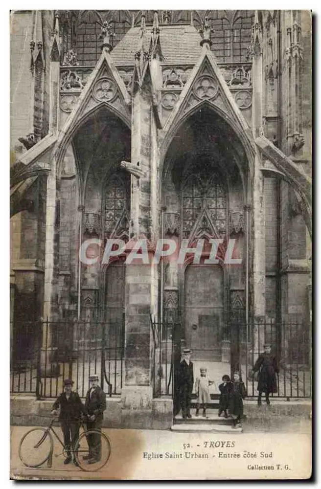 Troyes - Kirche Saint-Urbain - Eingang auf der Südseite — Sammlung T. G. - Vorderseite