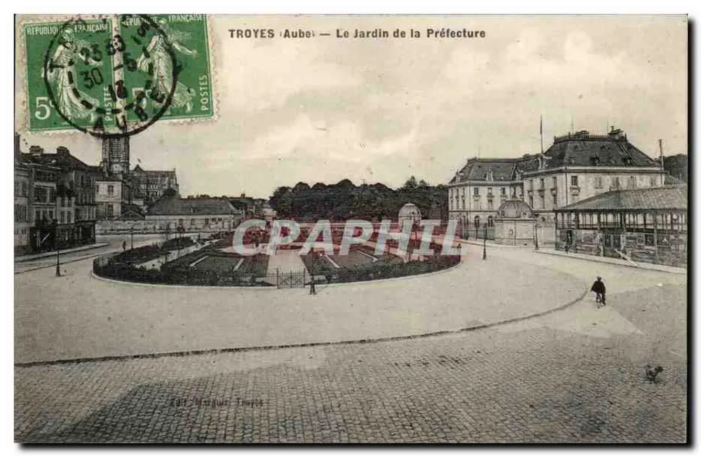 Troyes (Aube) — Ogród Prefektury — Wyd. Miquel Troyes - Awers