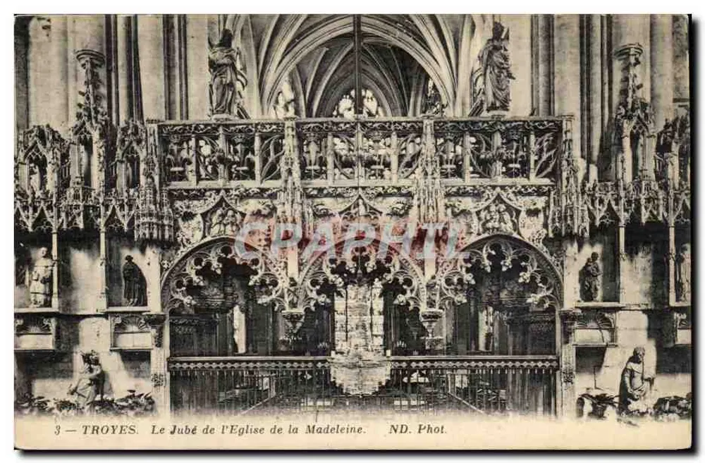 Troyes — Der Jamb der Kirche der Madeleine — ND. Phot. - Vorderseite