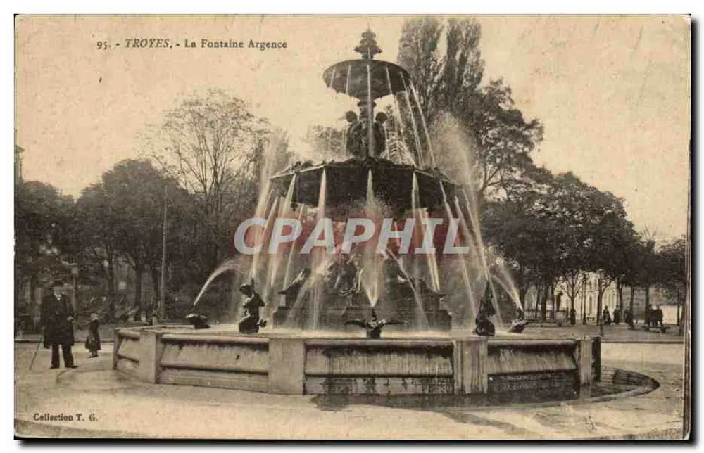 Troyes - A Fonte Argence — Coleção T. G. - Frente