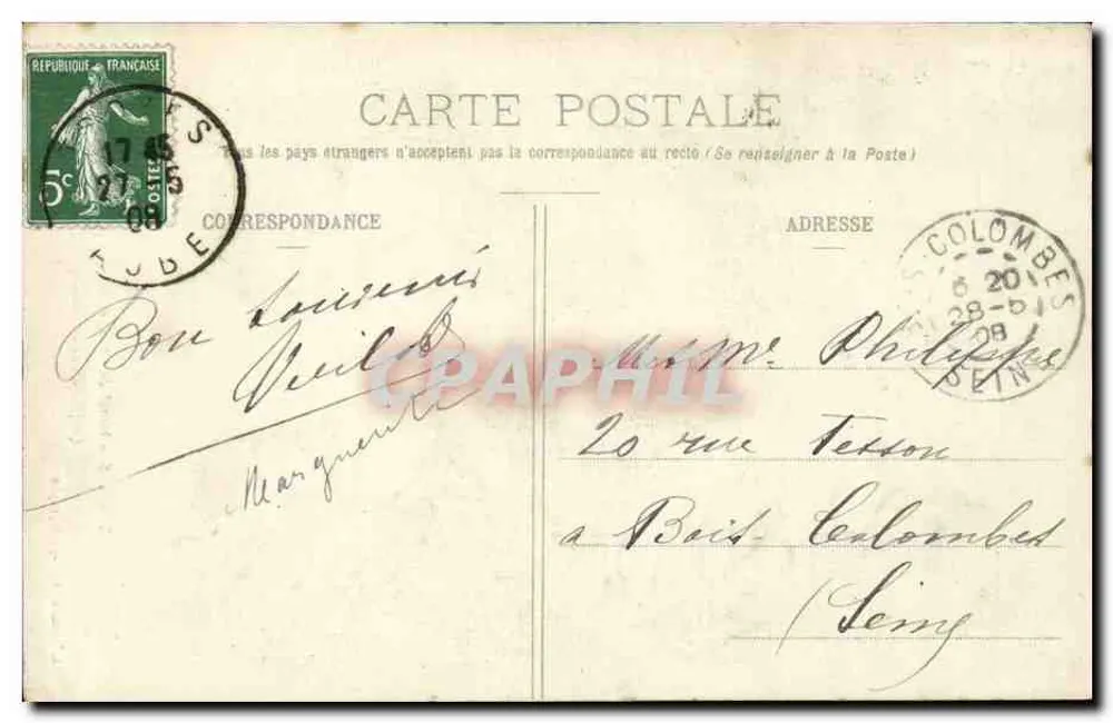 Troyes - Hotel de Chappelaines - Kamin (heute im Museum) — L. Brunon, Verlag-Fotograf - Rückseite