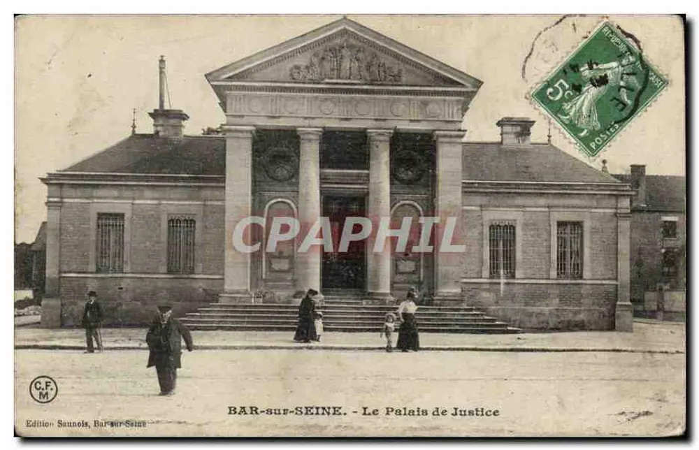 BAR-sur-SEINE. - El Palacio de Justicia — Edición Saunools, Bar-sur-Seine - Anverso