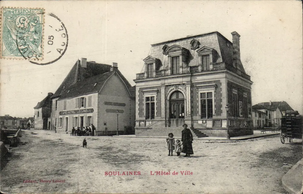 Soulaines - O Hotel de Ville — Editor Henry Léneut, número de série não visível - Frente