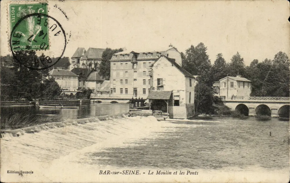 BAR-sur-SEINE - Das Mühle und die Brücken — Edition Saunois - Vorderseite