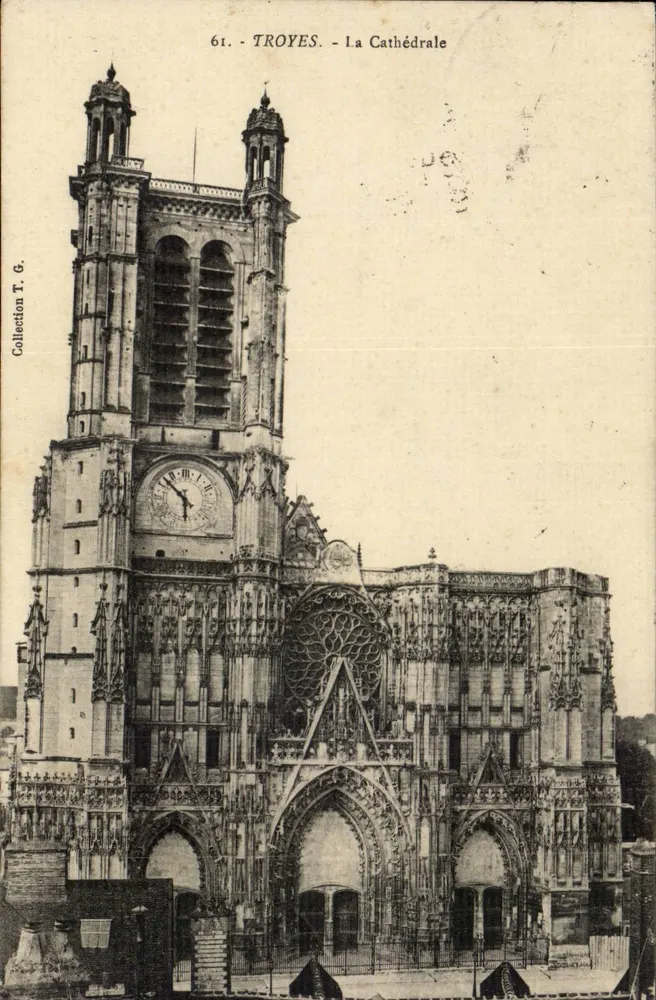 Troyes - A Catedral — Coleção T. G. — n° 61 - Frente
