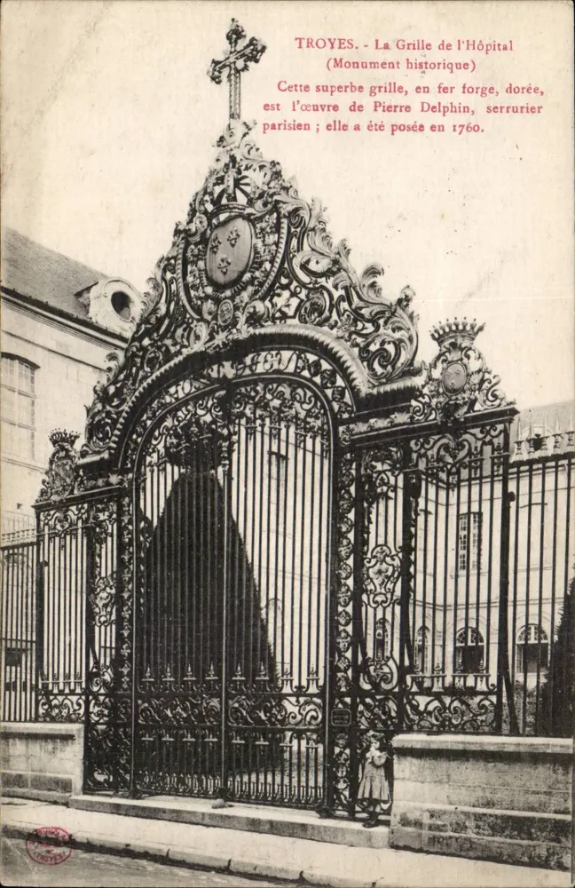 Troyes - Das Tor des Krankenhauses — Historisches Denkmal — Unbekannter Verlag, Seriennummer nicht sichtbar - Vorderseite