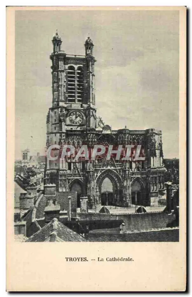 Troyes — A Catedral — editor não visível - Frente