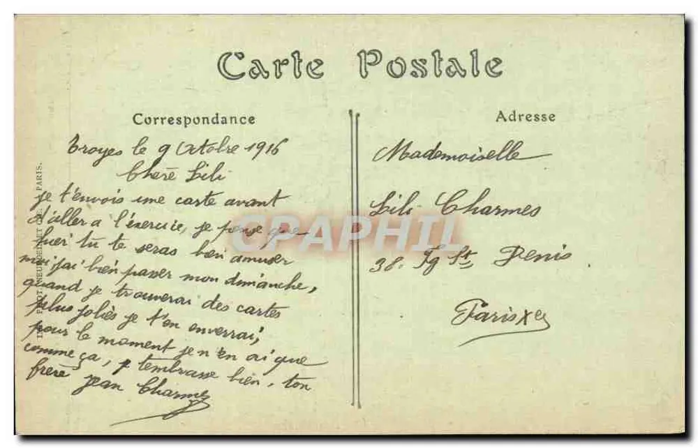 Hotel Juvenal des Ursins — rue Champeaux — ND. Phot. - Rückseite