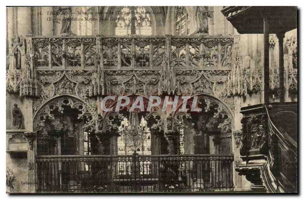 Troyes — Julgamento da Igreja de Santa Maria — Obra do Mestre Pedreiro Jean Gaine (1598-1597) - Frente
