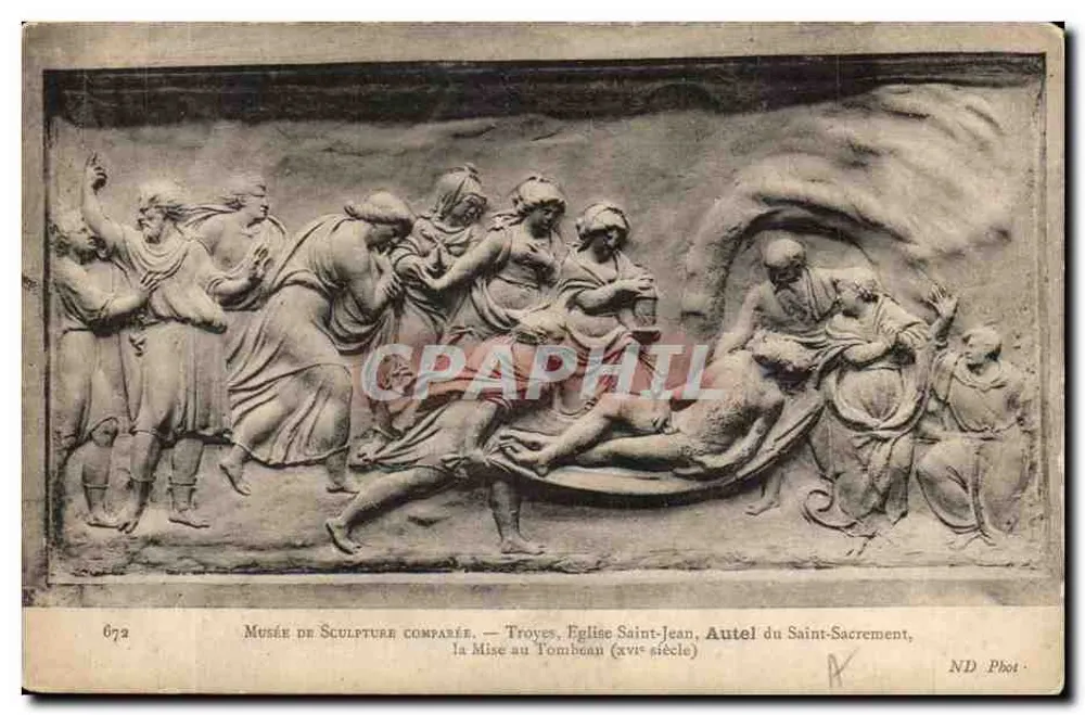 Altar des Heiligen Sakraments — Beisetzung — Museum für Vergleichende Skulptur, Troyes - Vorderseite