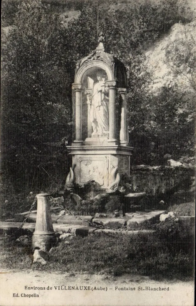 Umgebung von VILLENAUXE (Aube) — Fontaine St-Blanchard — Verlag Chopelin - Vorderseite