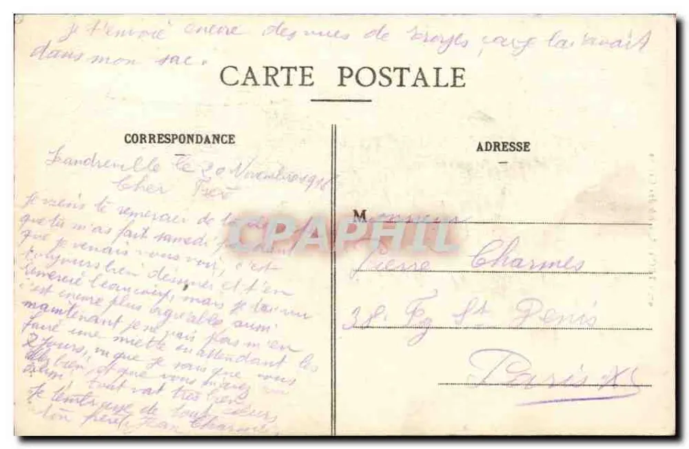 Troyes - Rue des Cailles — Canal — Maison Magnan Roux, editor Troyes - Verso
