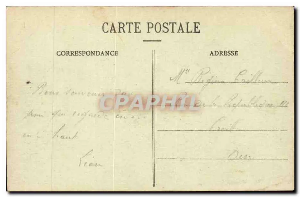 Troyes - Boulevard Carnot — Hotel Termonde — Coleção T.G. - Verso