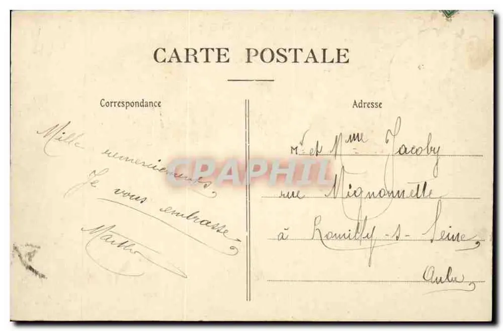 Troyes — Praça da Prefeitura — Coleção T. G. - Verso