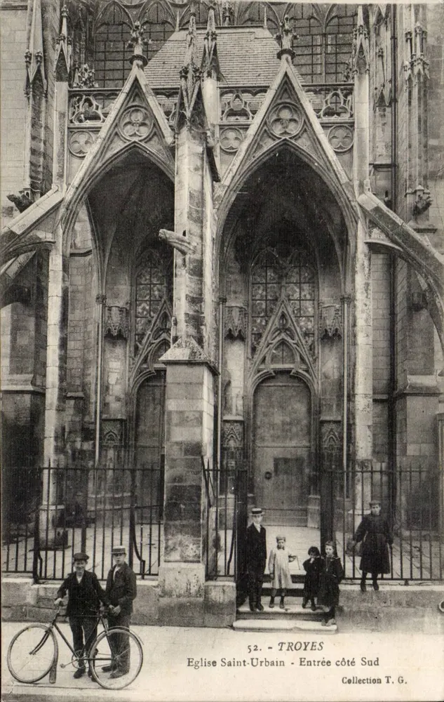 Kirche Saint-Urbain - Südliche Eingangseite — Troyes — Sammlung T.G. - Vorderseite