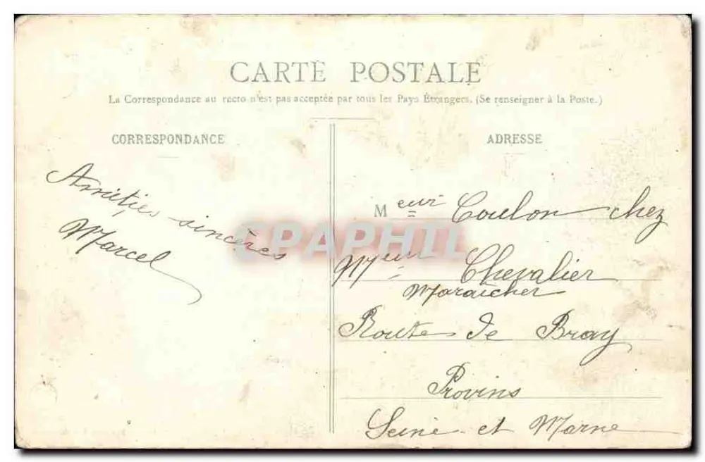 BAR-sur-SOINE - Entrata in città — Edizione Saunois, Bar-sur-Saône - Verso