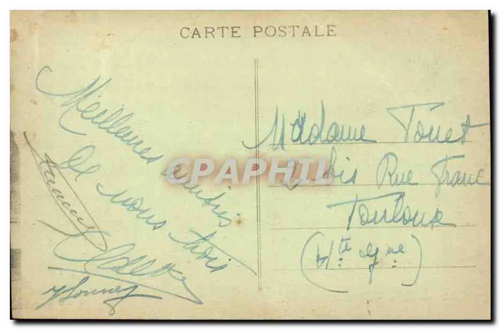BAR-sur-SEINE (Aube) - A Postagem — Ch. Granddidier, fot. edit., Troyes - Verso