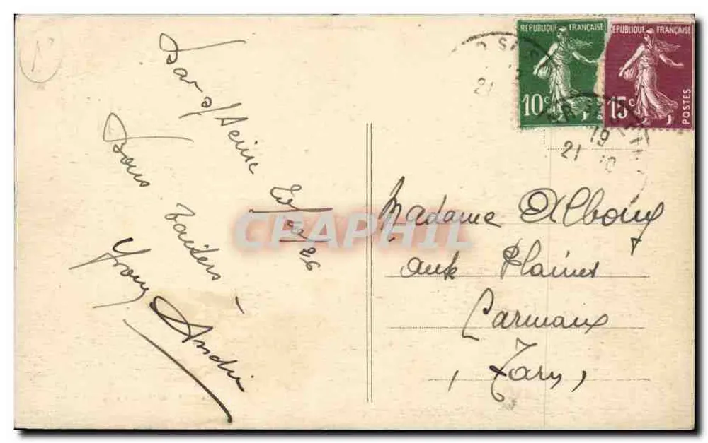 BAR-sur-SEINE — Palácio da Justiça — edição Eiffer et Chautier em Bar-sur-Seine - Verso