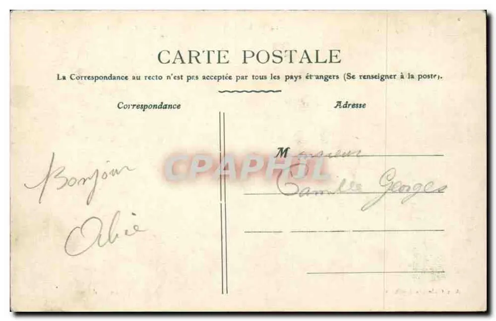 Bar-sur-Seine — A Rue Thiers — Plaisier, editor n°24 - Verso