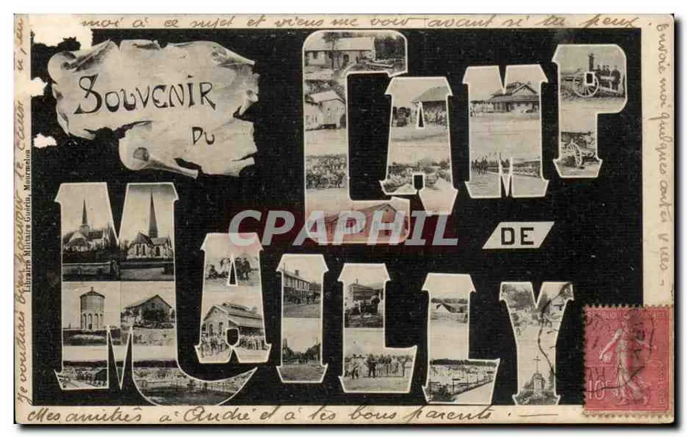 Souvenir do Campo de Mully — Livraria Militar Godefroy, Mauvillon - Frente