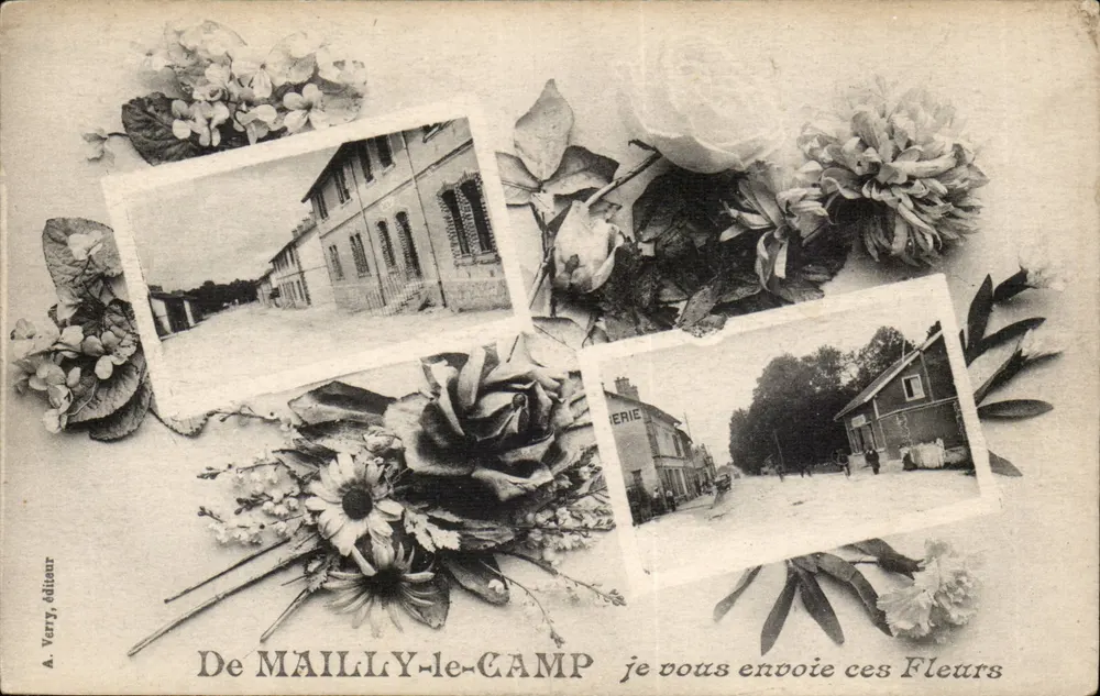 Maily-le-Camp — Flores y escenas locales — A. Verry editor - Anverso