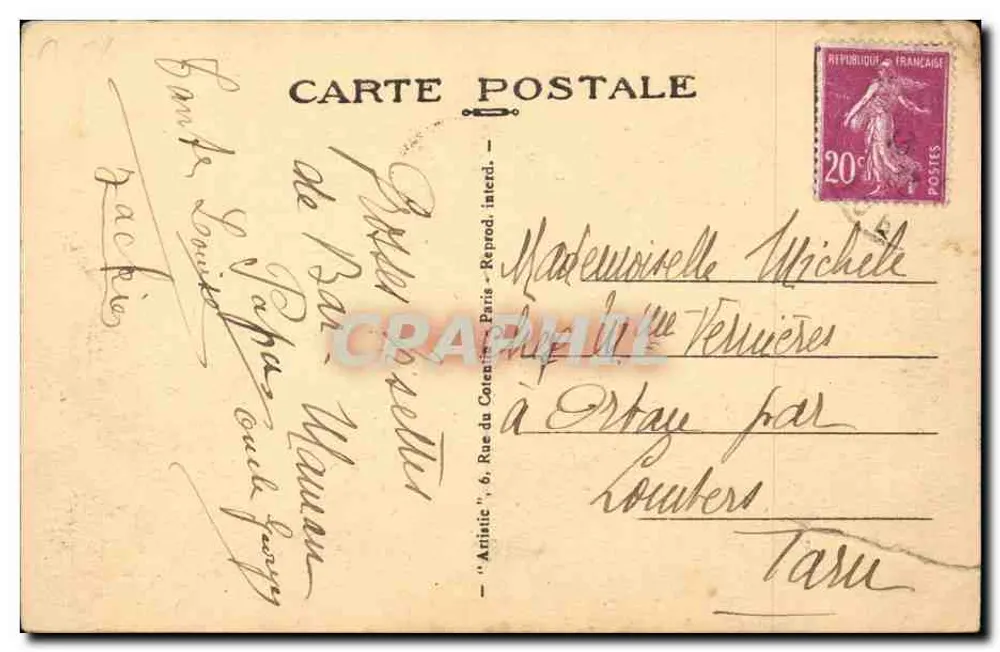 Bar-sur-Seine (Aube) — Porte de Châtillon — Bassinat, Wyd. 7-32 - Rewers