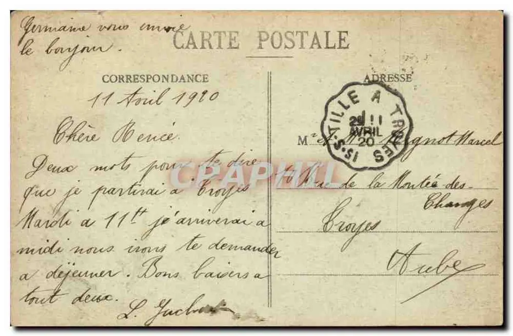 BAR-sur-SEINE. - Schloss Trumel de Fontarce — Édition Saubola - Rückseite