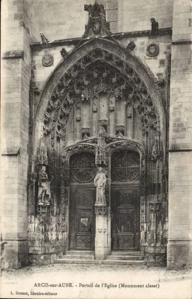ARCIS-SUR-AUBE - Portale della Chiesa (Monumento Classificato) — L. Dronot, libraio-editore - Recto