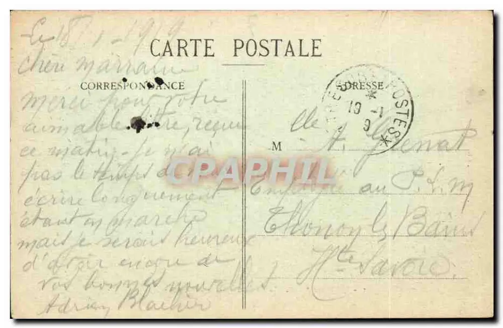 Arcis-sur-Aube — Die Sparkasse — Place Gambetta — L. Drouset, Verleger - Rückseite