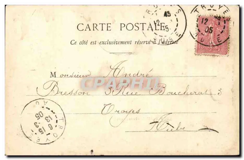 Arcis-sur-Aube — Brug van de Aube — Lib. Grallasi-Royer, Arcis-sur-Aube - Achterkant
