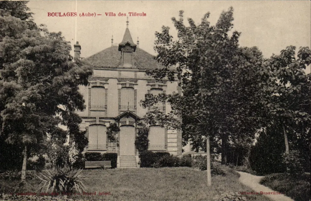 Boulogues (Aube) — Villa dos Tilleuls — Coleção Denoville - Frente