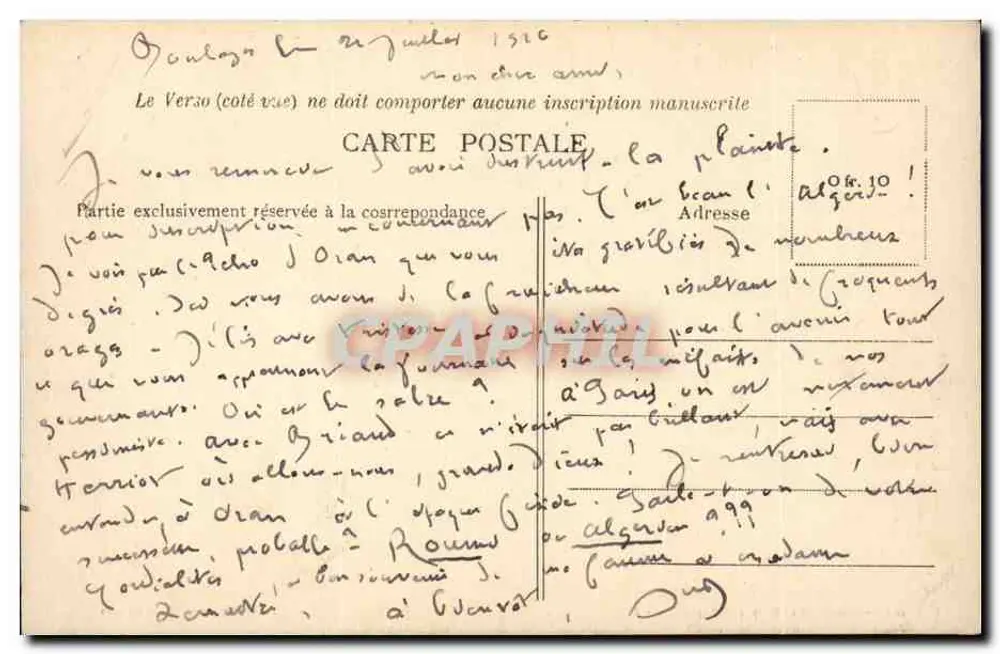 Boulogues (Aube) — Villa dos Tilleuls — Coleção Denoville - Verso