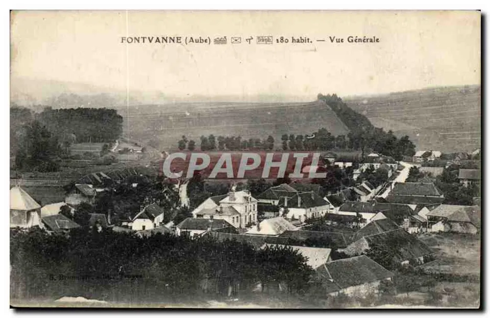 Fontvanne (Aube) — Vista Geral — G. Brunner, editor - Frente