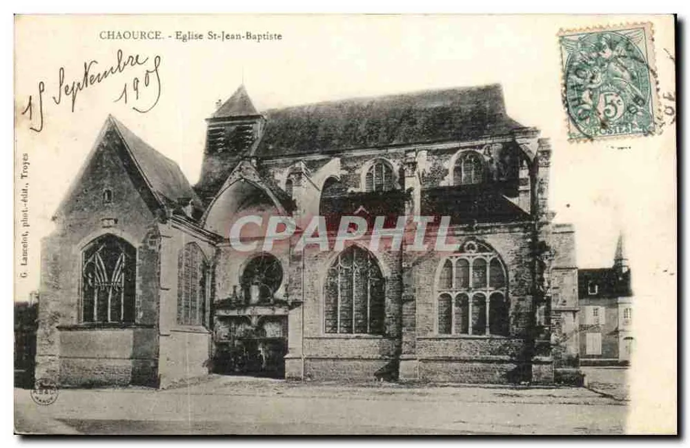 Chauorce - Igreja de São João Batista — G. Lannoy, fotógrafo, Troyes - Frente
