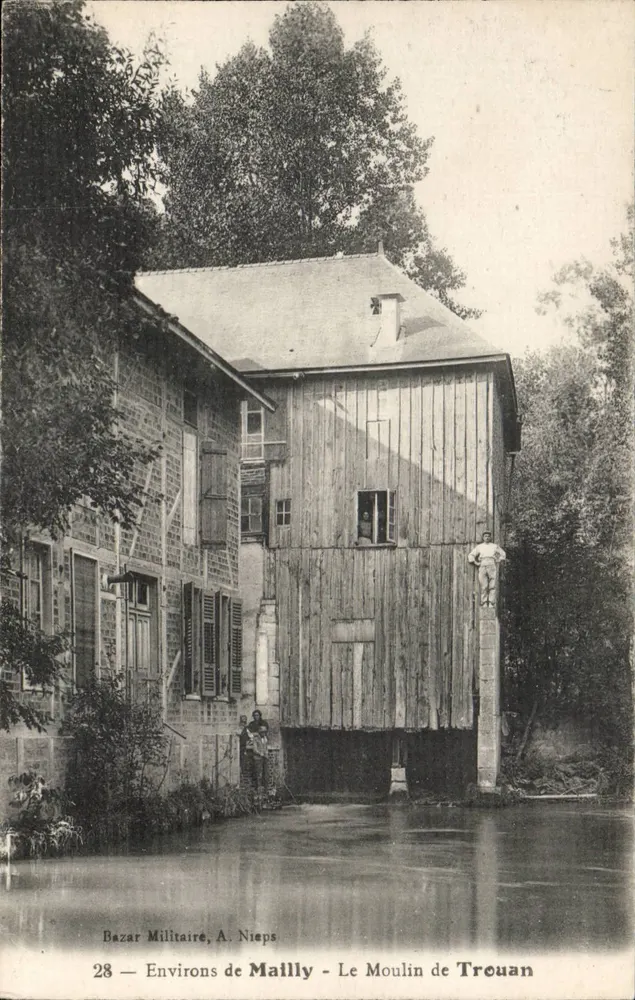 O Molino de Trouuan — Arredores de Maillly — Bazars Militaire, A. Nieps - Frente