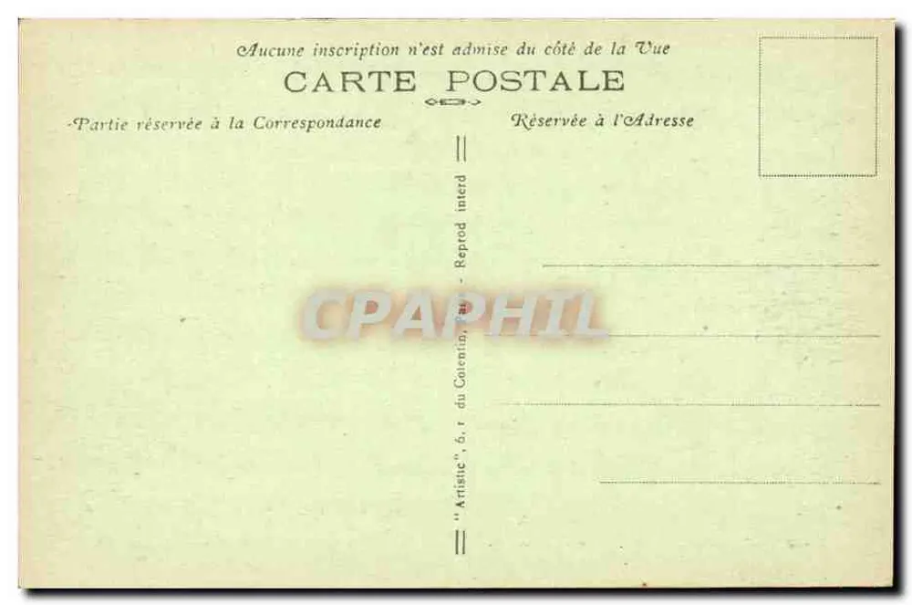 Aube Pittoresca — Plançy — Passarela do Moulin e Hotel do Comércio — Petit, editor - 7-28 - Verso