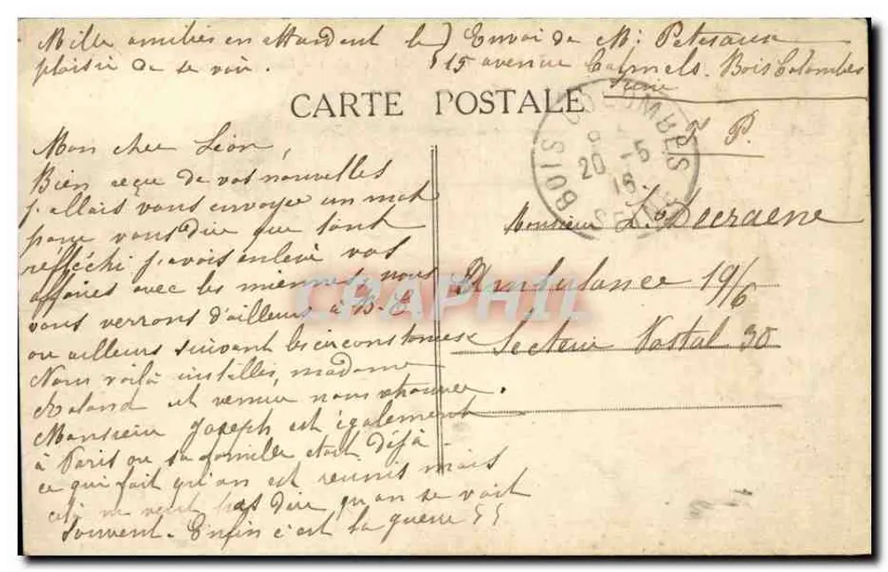 ROMILLY-sur-SEINE (Aube) — Rua da Boule d'Or — Edit. Canlay-Chalopin - Verso