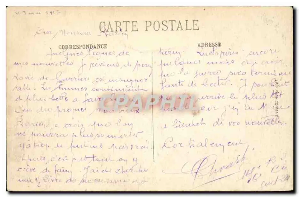 Troyes — Panorama vom Madeleine in Richtung Caisse d'Épargne und Lycée — LL. - Rückseite