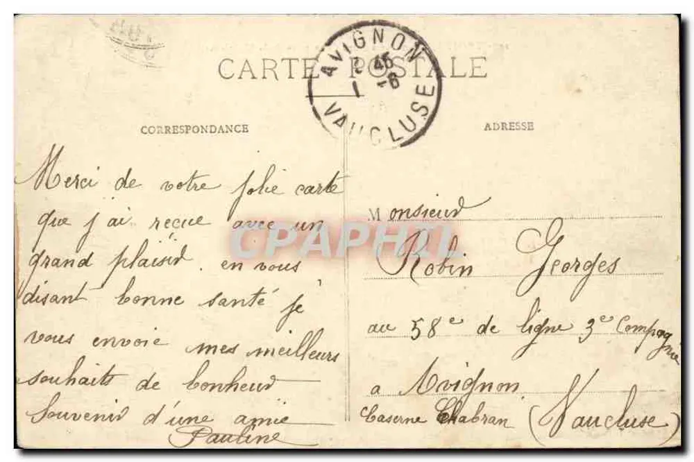Troyes - Panorama Nord (Ansicht vom Madeleine) — Sammlung T. G. — n°21 - Rückseite