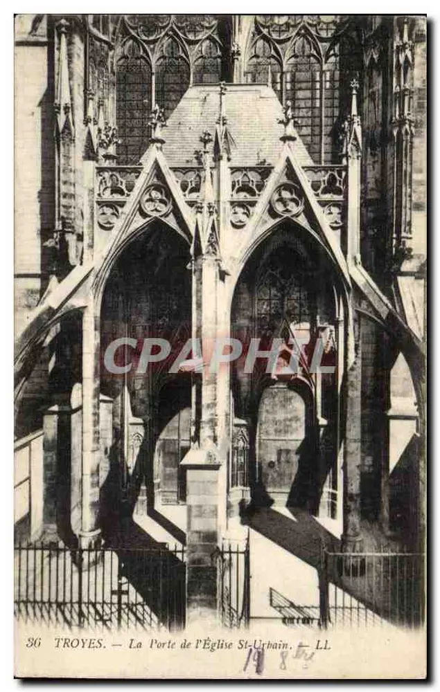 Troyes — Die Pforte der Kirche Saint-Urbain — LL n°36 - Vorderseite