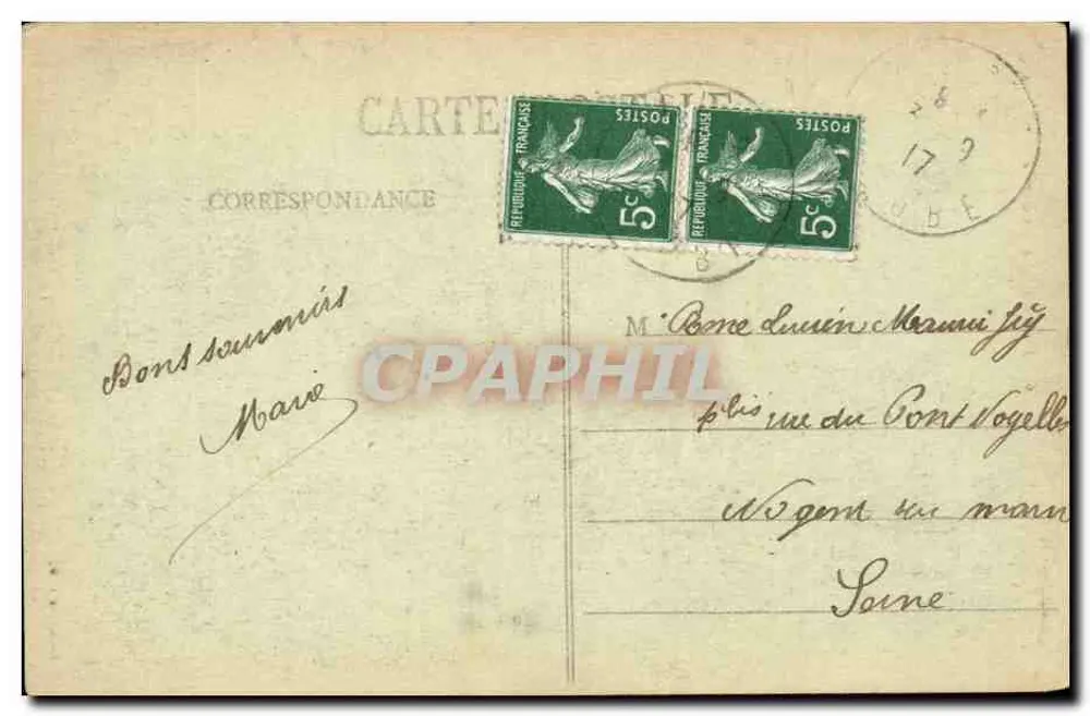 Troyes - A Catedral — Coleção T. G., n°6 - Verso