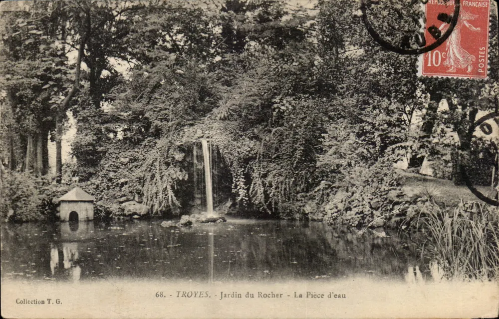 Troyes - Jardin du Rocher - Die Wasserstelle — Sammlung T.G. n°68 - Vorderseite