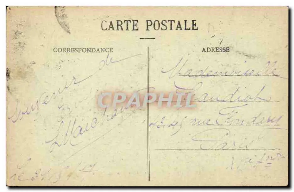 Troyes - Jardin du Rocher - Die Wasserstelle — Sammlung T.G. n°68 - Rückseite