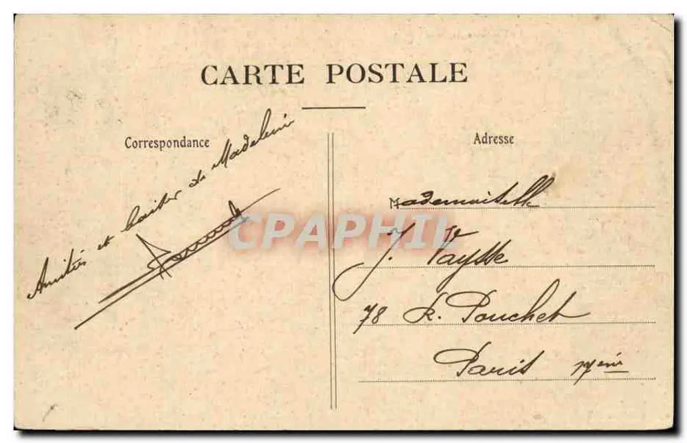 Troyes — A Fontaine Argence — Coleção T. G. - Verso