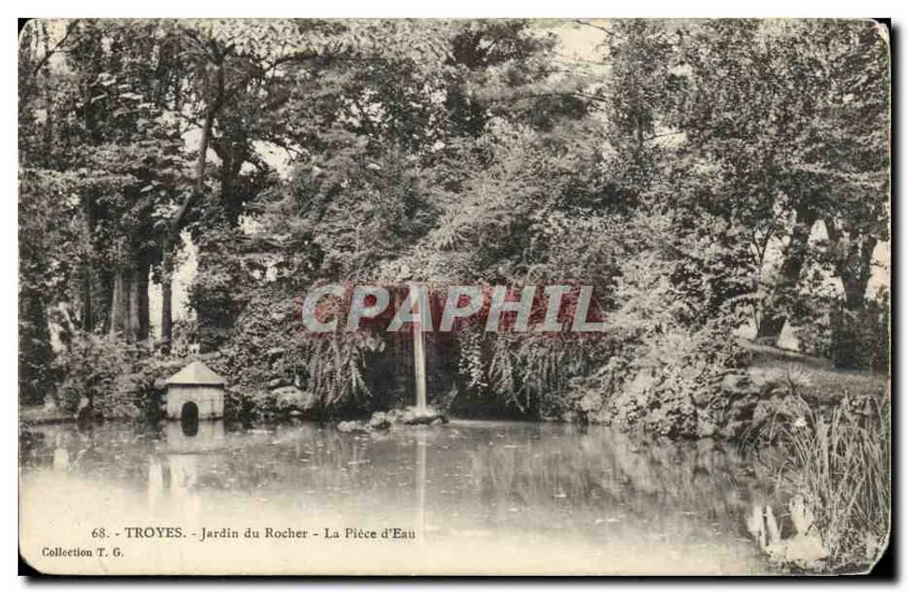 Troyes - Jardin du Rocher - Die Wasserstelle — Sammlung T. G. - Vorderseite