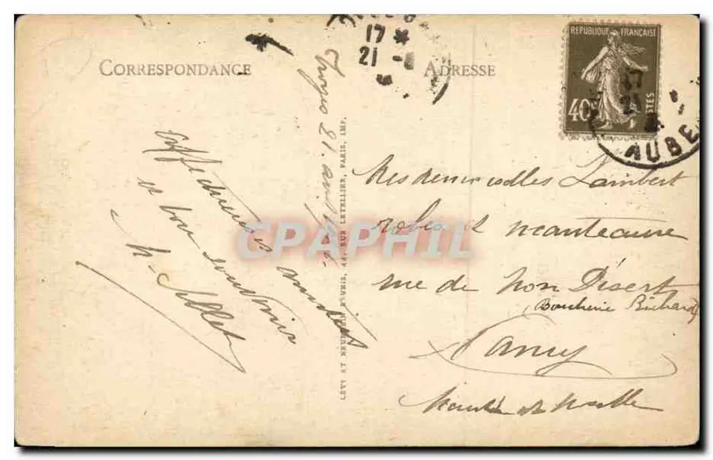 Troyes - Ansicht von Saint-Nizier, Saint-Jean und la Madeleine - ND. - Rückseite